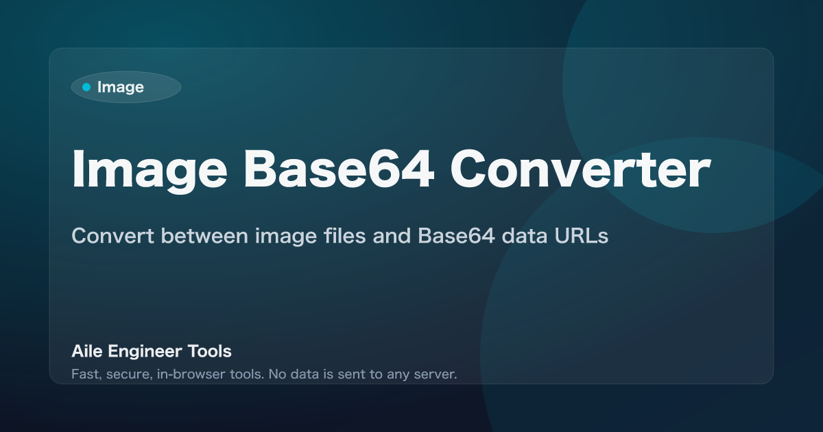 Image Base64 Converter - Convert between image files and Base64 data URLs