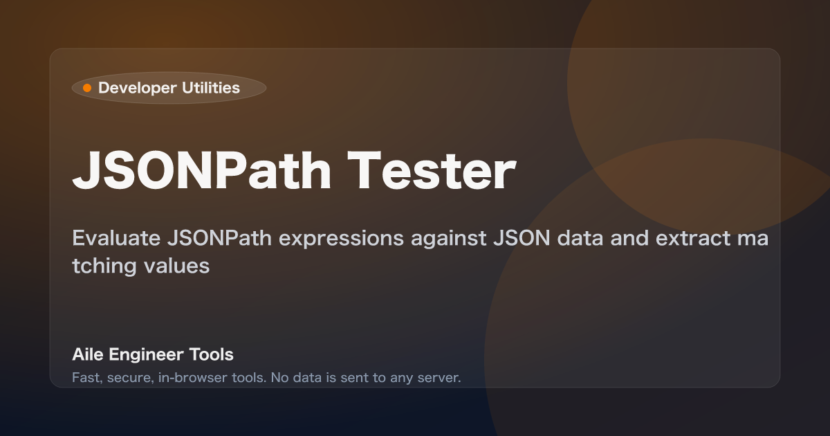JSONPath Tester - Evaluate JSONPath expressions against JSON data and extract matching values